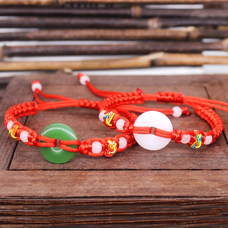 Women Accessories Bracelet - حقيقي اليشم دونات سوار الإسورة المجوهرات