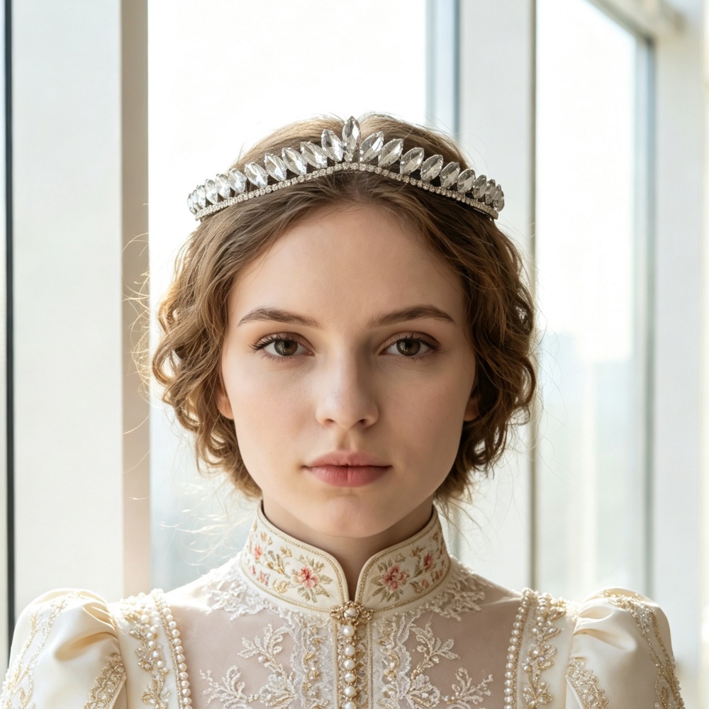 Women'S Wedding Accessories - تيجان شعر كريستالية بسيطة للعرائس، إكسسوارات