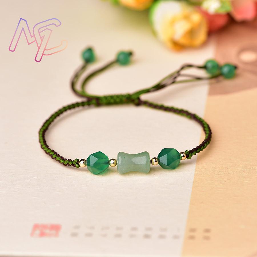 الأخضر الطبيعي حبات اليشم أساو - مراجعة Women Accessories Bracelet وسعره