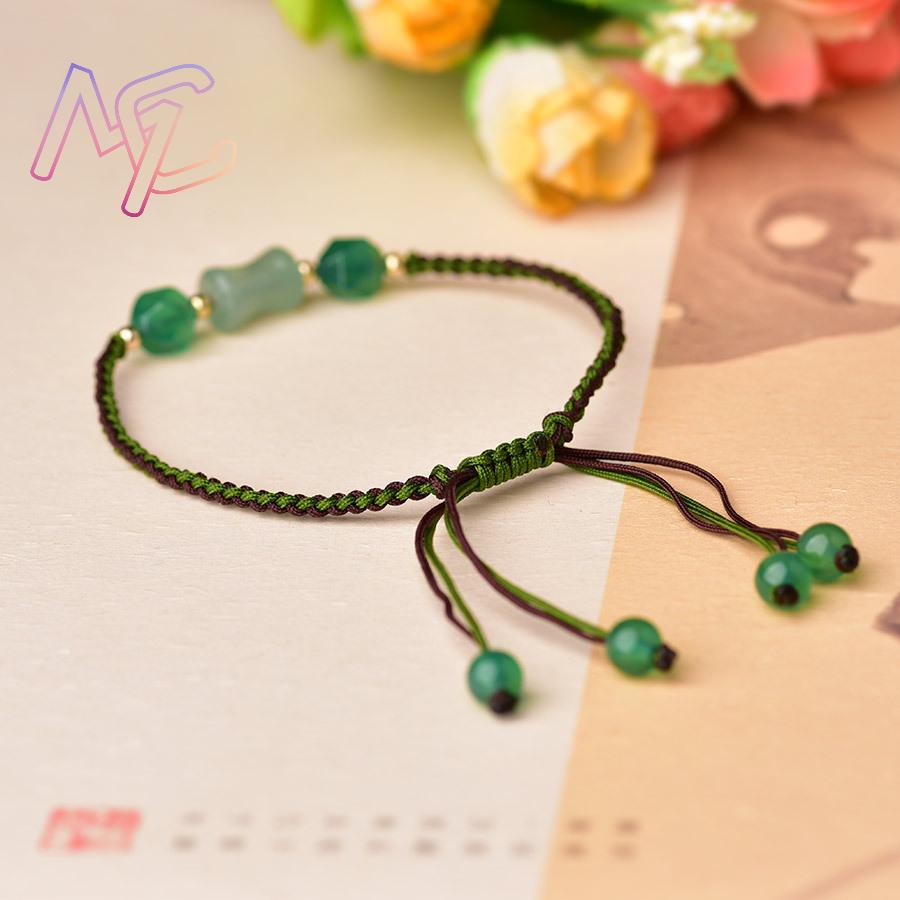 الأخضر الطبيعي حبات اليشم أساو - مراجعة Women Accessories Bracelet وسعره
