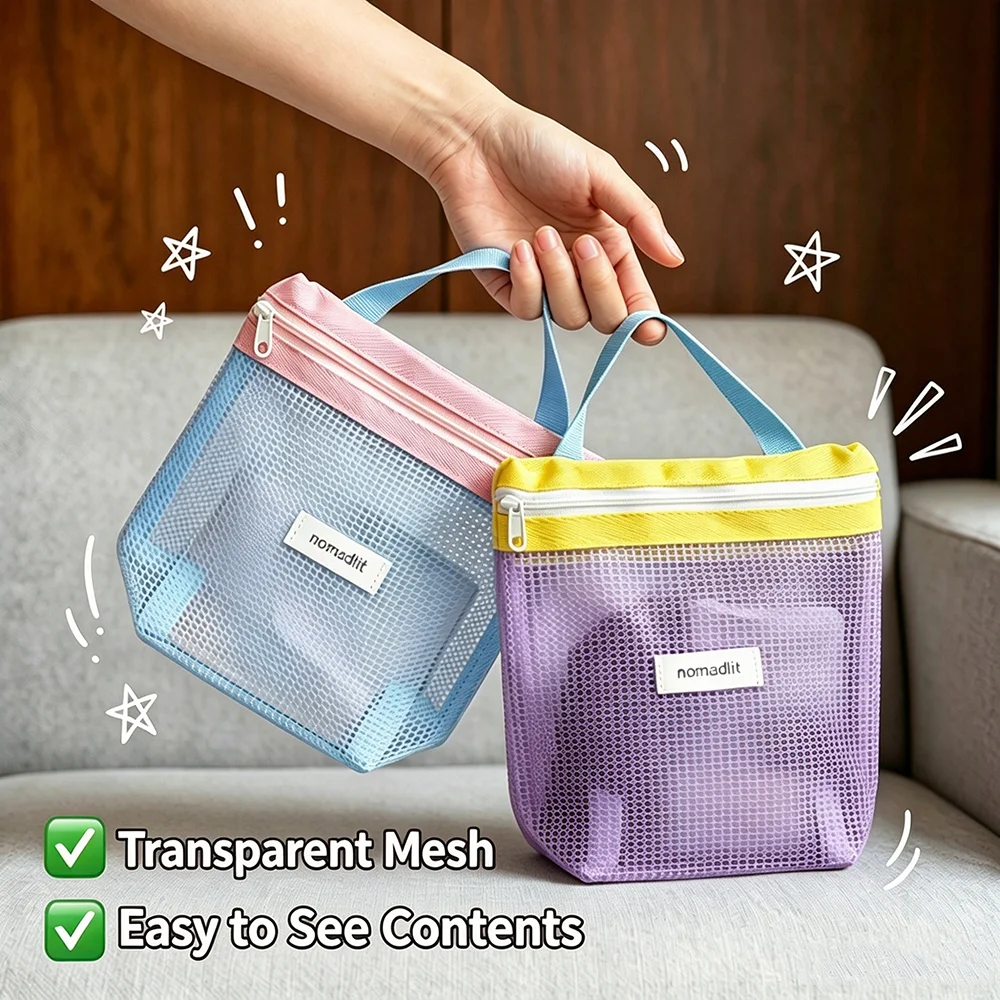 حقيبة مستلزمات الحمام الشفافة  - مراجعة Women Accessories List وسعره