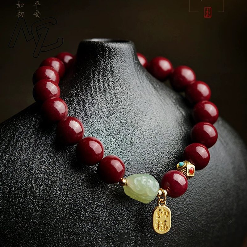 سوار خرز من الزنجفر الأحمر الط - مراجعة Women Accessories Bracelet وسعره