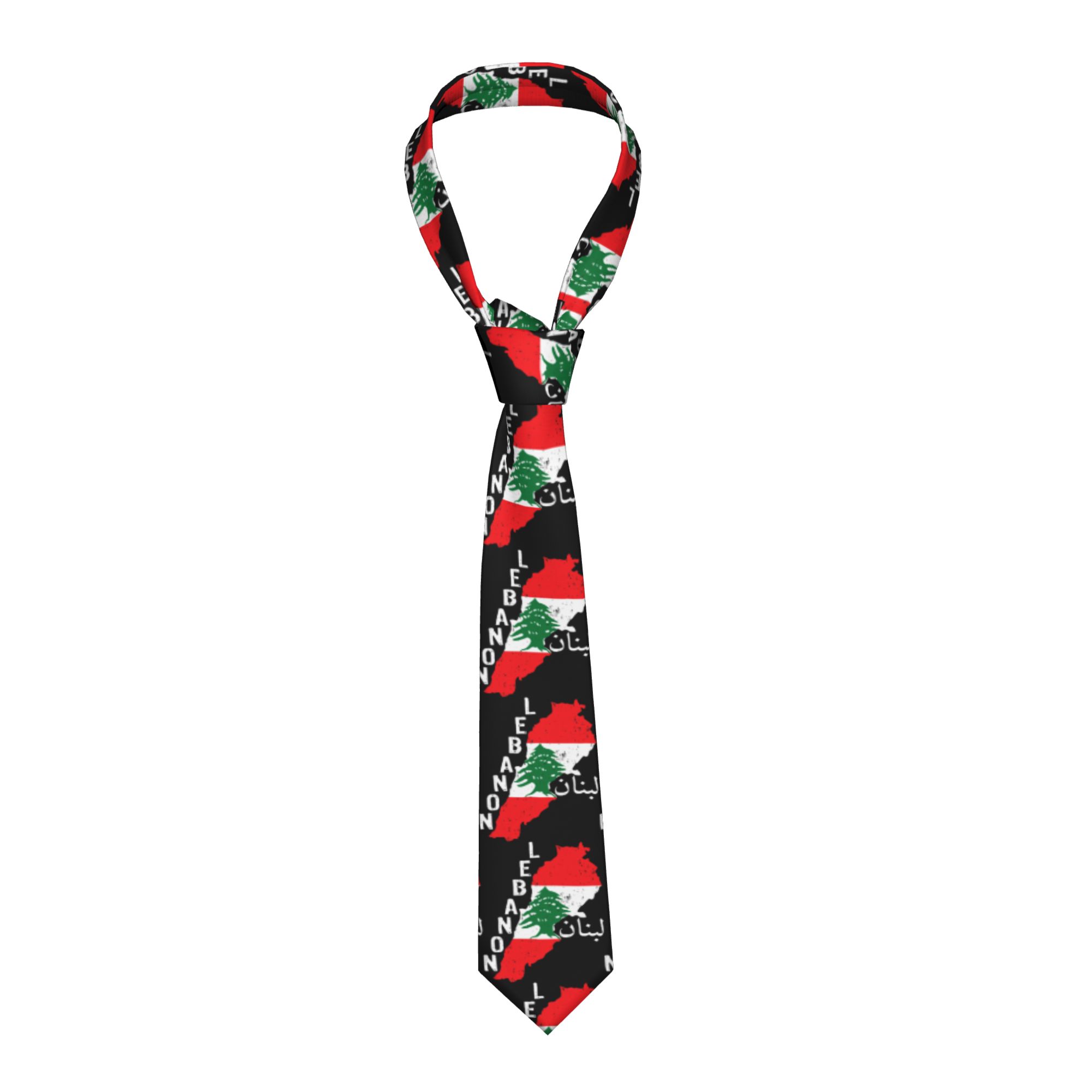 ربطة عنق بتصميم خريطة علم لبنا - مراجعة Women Accessories Lebanon وسعره