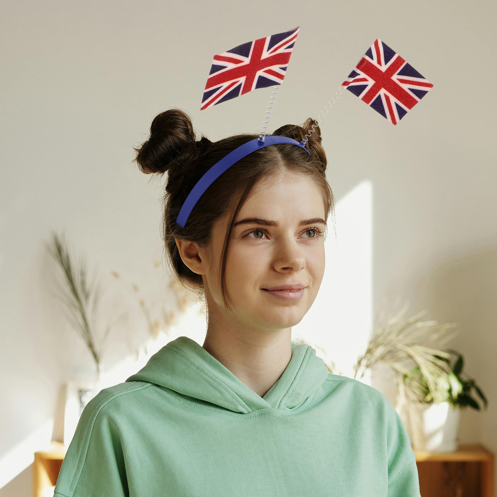 عصابة رأس بتصميم علم الاتحاد ا - مراجعة Women'S Accessories Uk وسعره