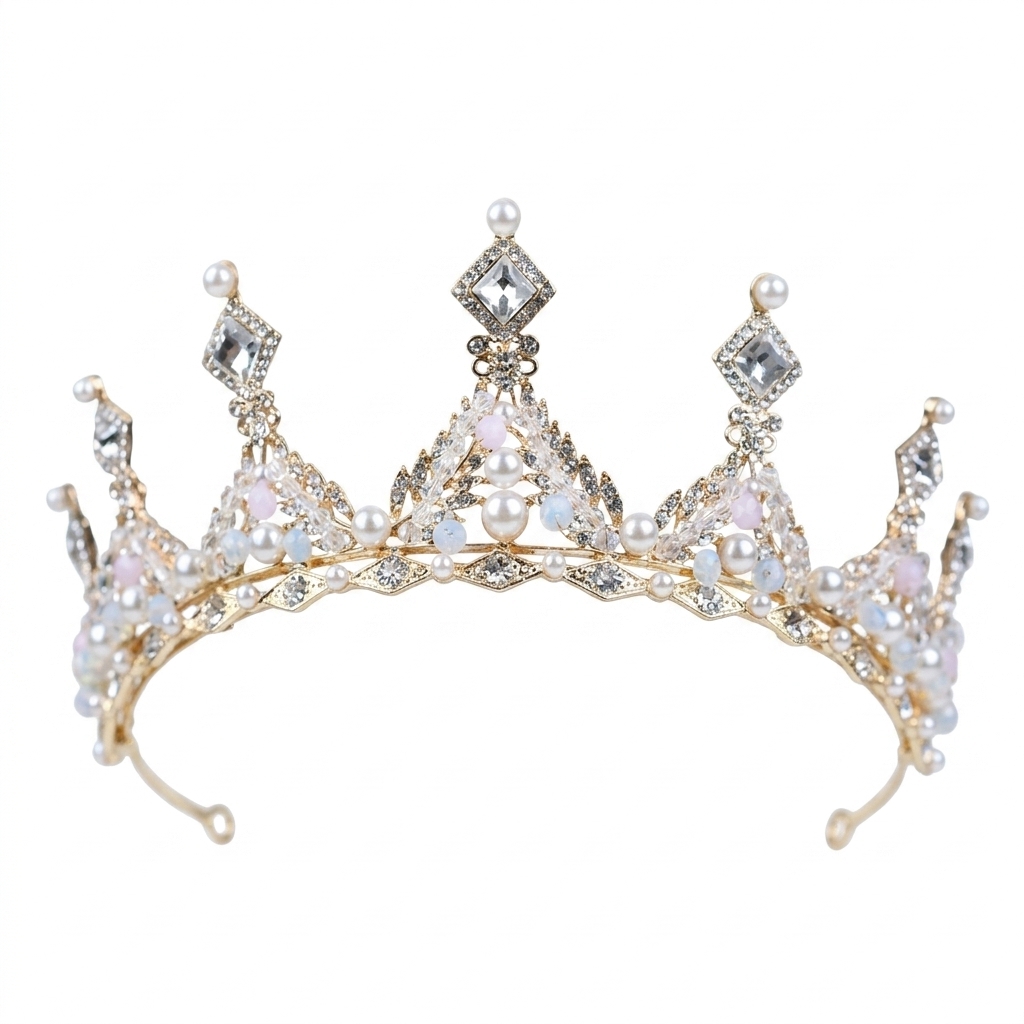 تاج زفاف مرصع بالأحجار الكريمة - مراجعة Women'S Wedding Accessories وسعره