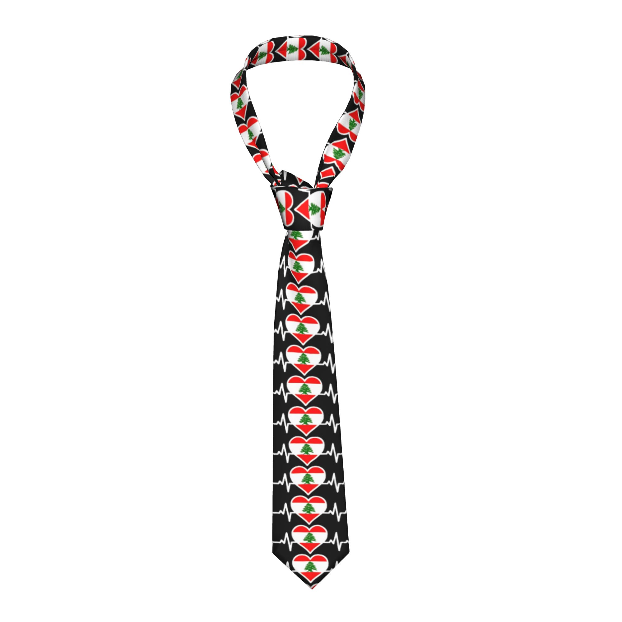 ربطة عنق بتصميم علم لبنان ونبا - مراجعة Women Accessories Lebanon وسعره
