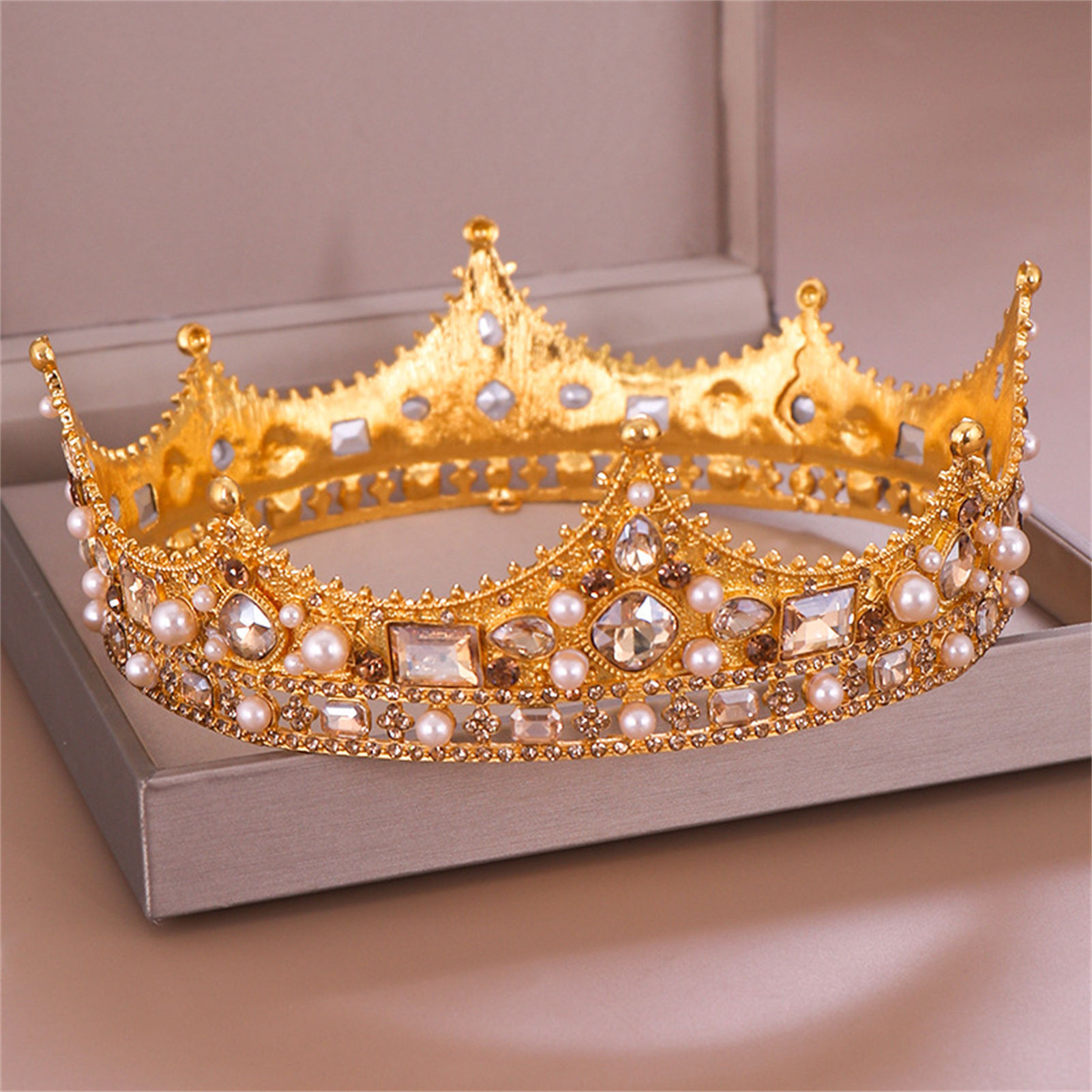 تاج زفاف مرصع بالأحجار الكريمة - مراجعة Women'S Wedding Accessories وسعره
