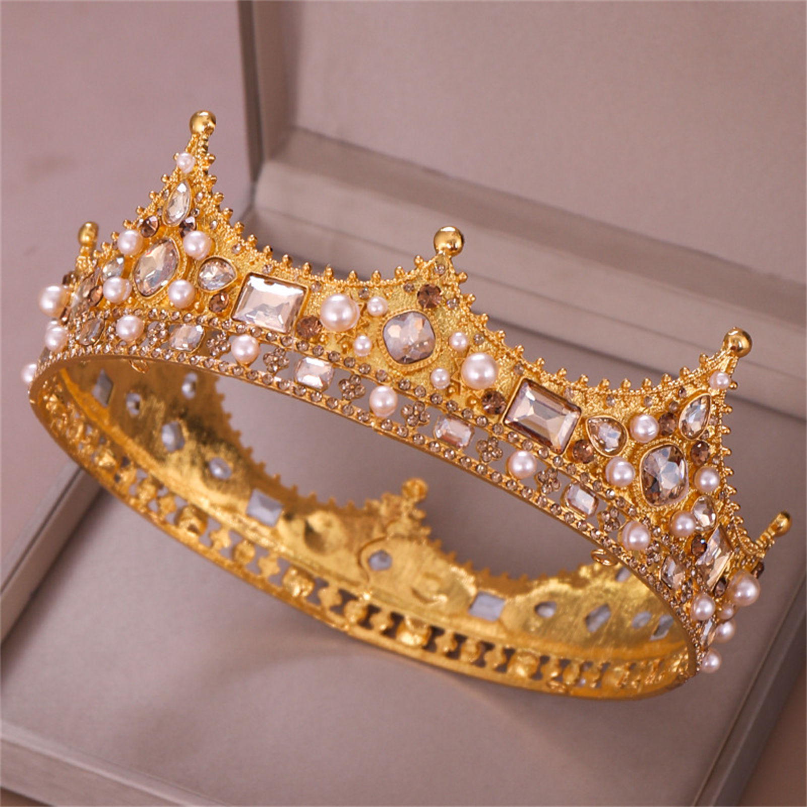تاج زفاف مرصع بالأحجار الكريمة - مراجعة Women'S Wedding Accessories وسعره