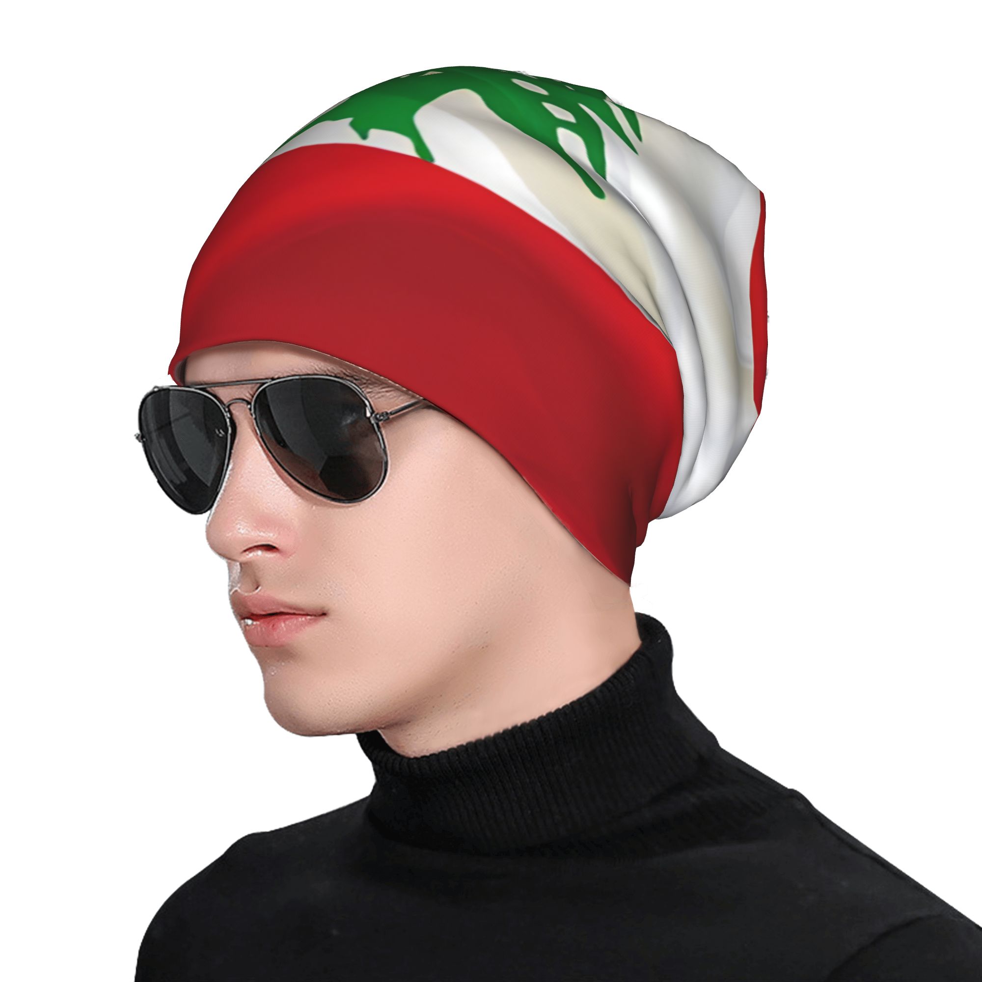 قبعات بيني بتصميم علم لبنان، ق - مراجعة Women Accessories Lebanon وسعره